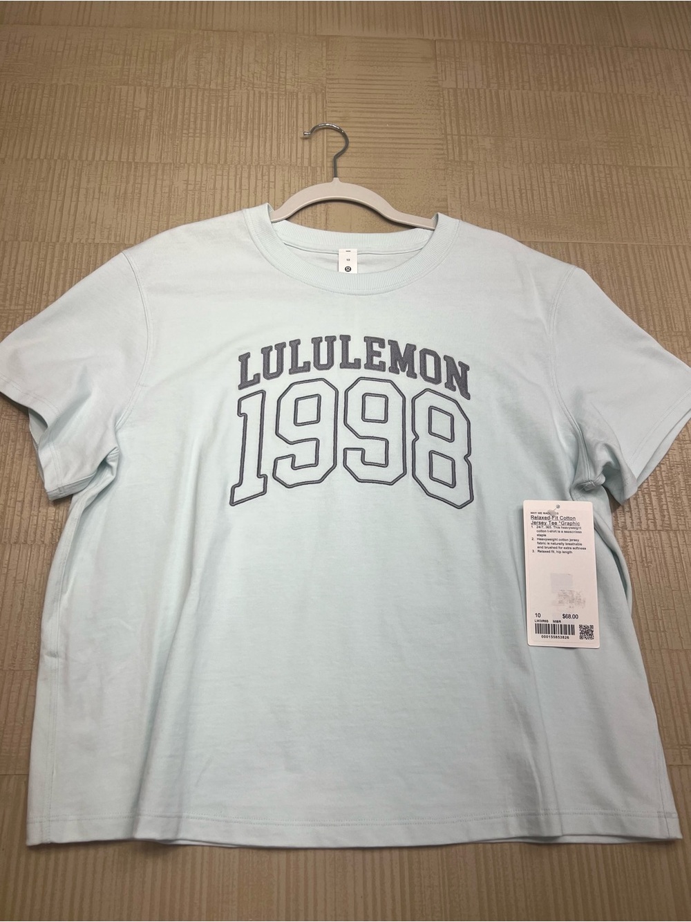 NWT LULULEMON RELAXED-FIT COTTON JERSEY TEE GRAPHIC